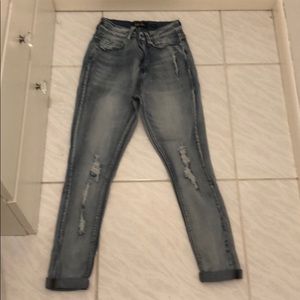 Light blue skinny jeans